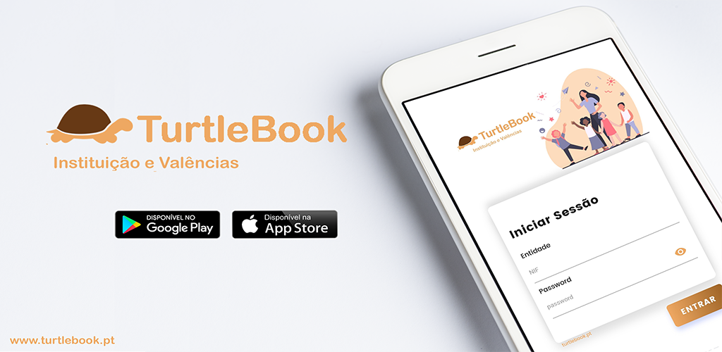 TurtleBook Instituição e Valências nas lojas de aplicações